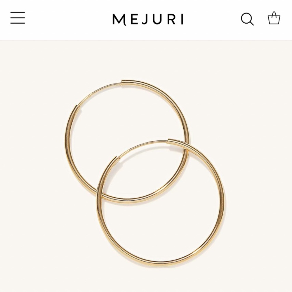Mejuri | Large hoop earrings